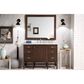 James Martin Vanities Addison 48" Single Vanity in Mid Century Acacia with 3 cm Carrara White Marble Top, , large