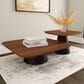 Coaster Eason 2-Piece Nesting Coffee Table Top Set in Walnut (Box 1), , large
