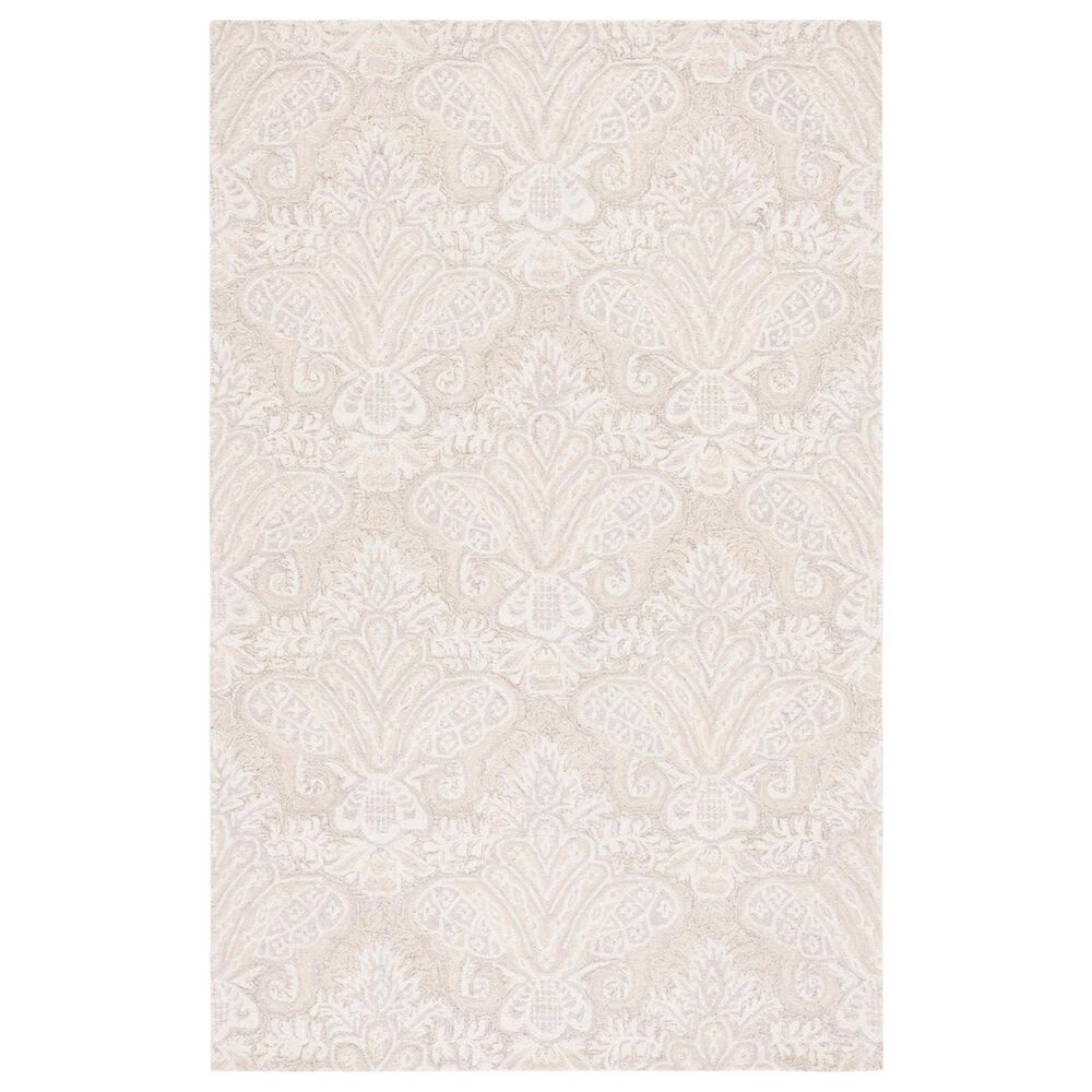Safavieh Micro-Loop Damask 6" x 9" Beige Area Rug, , large
