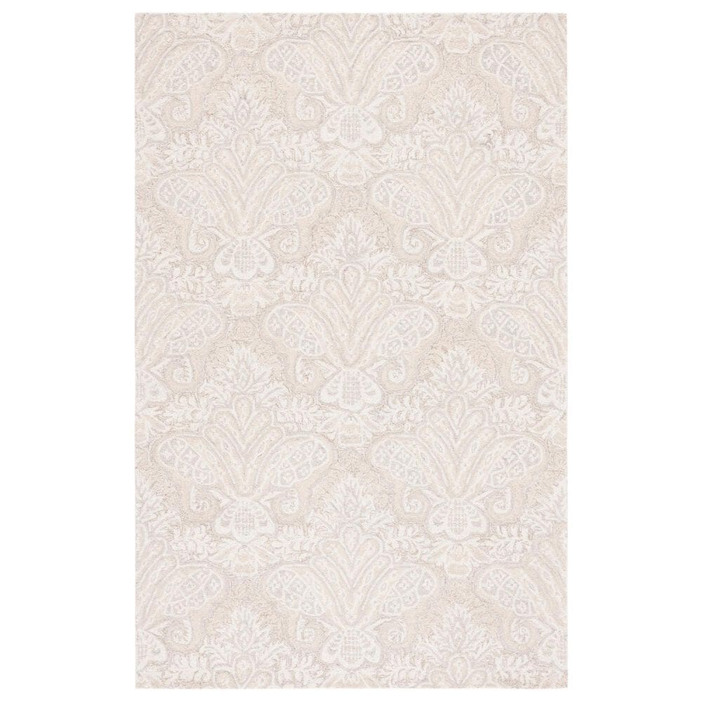 Safavieh Micro-Loop Damask 6" x 9" Beige Area Rug, , large