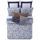 Pem America Indienne 3-Piece King Paisley Comforter Set in Navy and White, , large