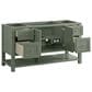 James Martin Vanities Breckenridge 60" Single Bathroom Vanity in Smokey Celadon with 3 cm Charcoal Soapstone Quartz Top and Rectangular Sink, , large