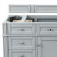 James Martin Vanities Brittany 48" Single Bathroom Vanity in Urban Gray with 3 cm Charcoal Soapstone Quartz Top and Rectangle Sink, , large