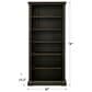 Wycliff Bay Kingston Open Bookcase in Dark Chocolate, , large