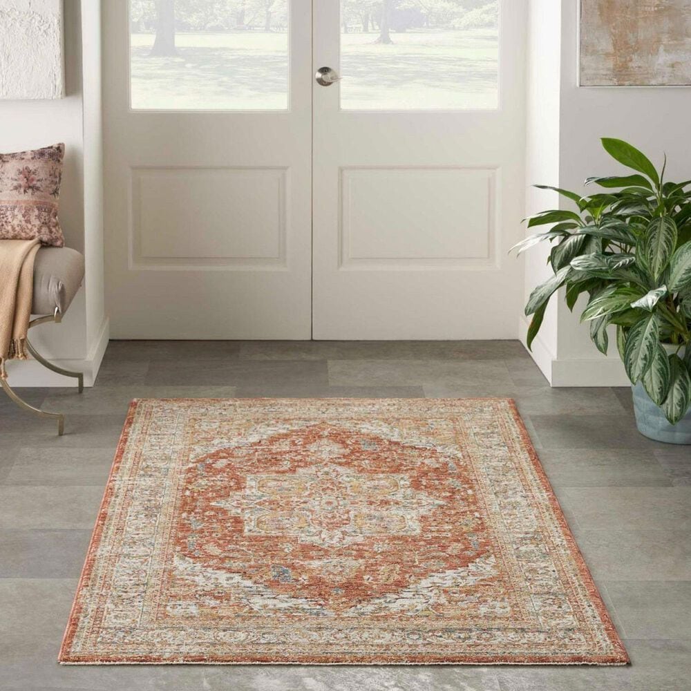 Nourison Sahar 3&#39;11&quot; x 5&#39;11&quot; Ivory and Multicolor Area Rug, , large