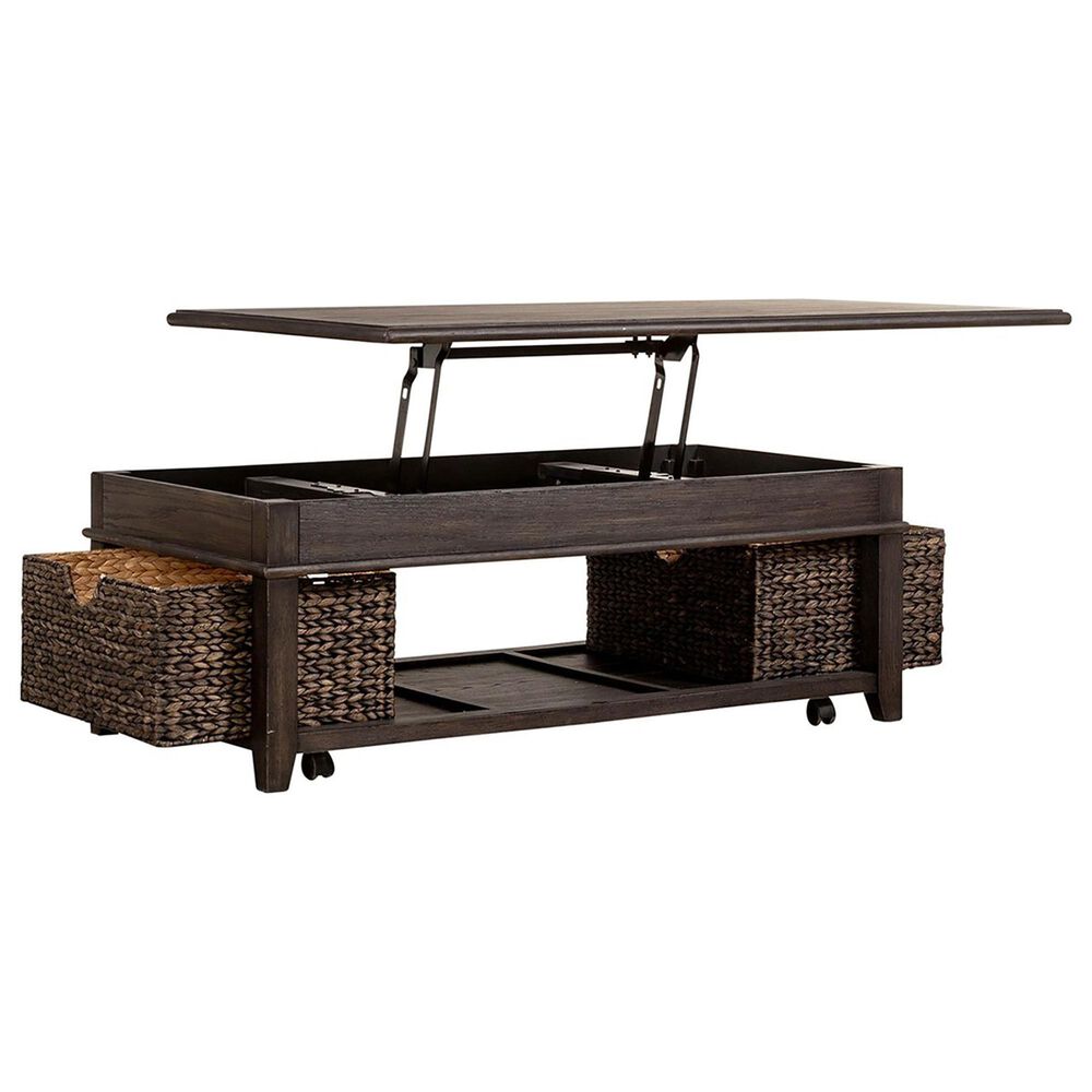 Belle Furnishings Mill Creek Lift Top Cocktail Table in Peppercorn, , large