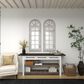 Maple and Jade 20" x 53" Wall Mirror in Distressed White, , large