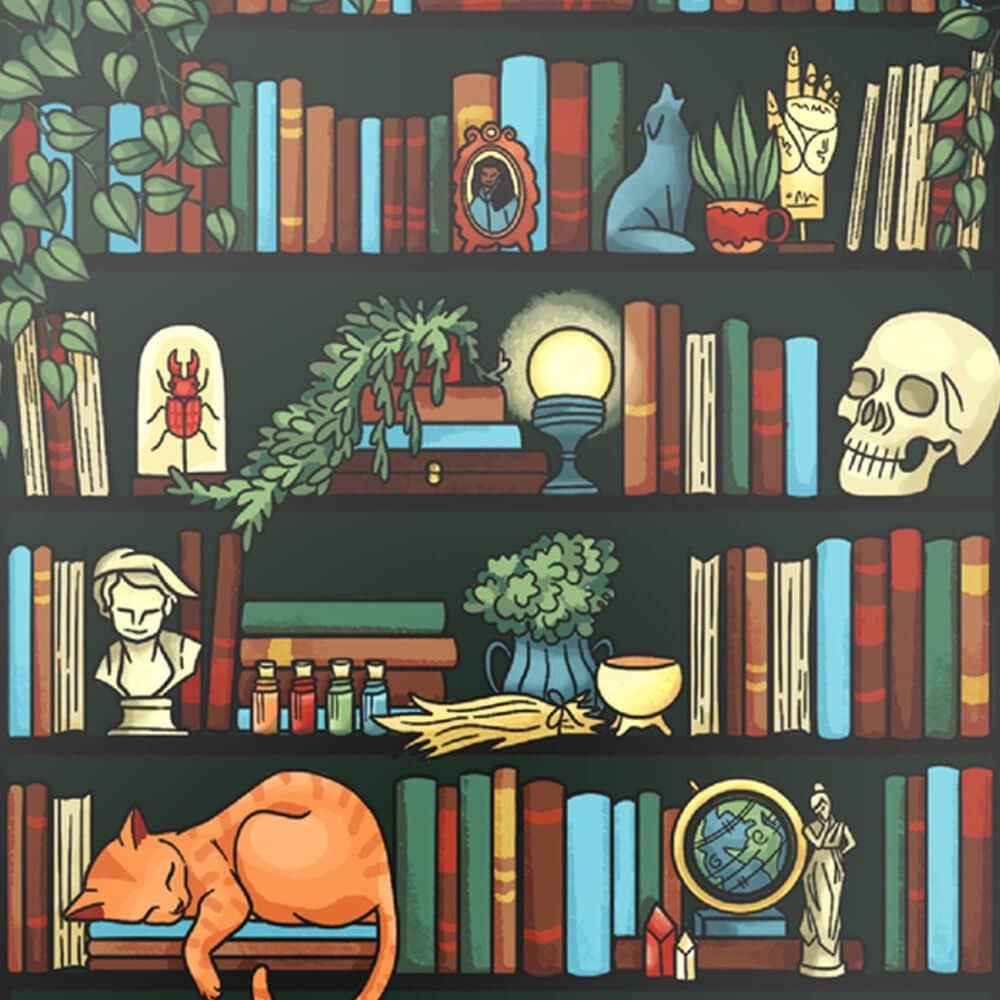 PopSockets MagSafe Case for Kindle 11th Gen in Storied Shelves, , large