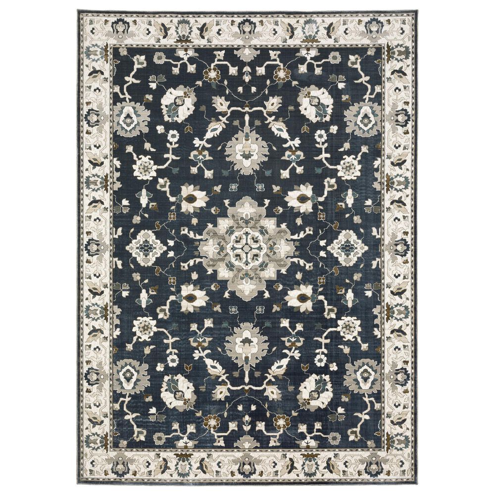 Oriental Weavers Ellington 2"3" x 7"6" Blue and Beige Runner, , large