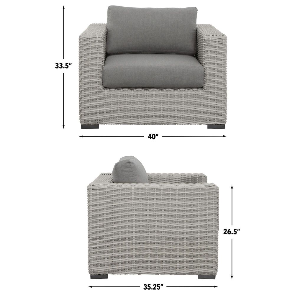 Steve Silver Co. Blakley Patio Lounge Chair in Dark Gray, , large