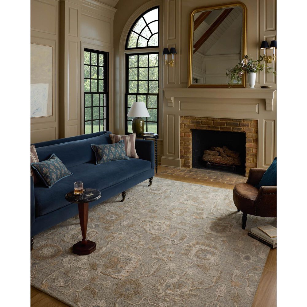 Chris Loves Julia x Loloi Dorothea Stone and Multicolor 9'3" x 13' Area Rug, , large