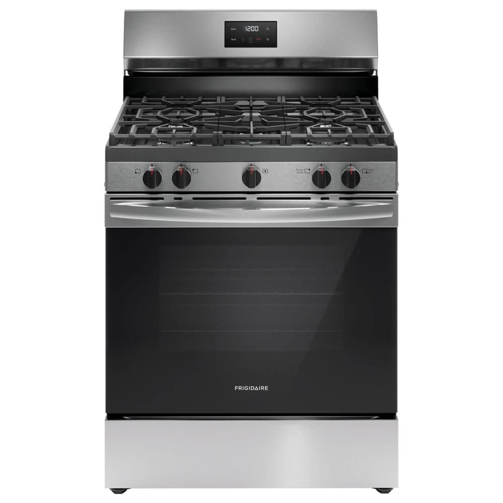 Frigidaire 30" Freestanding Gas Range with Quick Boil Burner in Stainless Steel, , large
