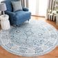 Safavieh Isabella ISA940M 6"7" Round Light Blue and Cream Area Rug, , large