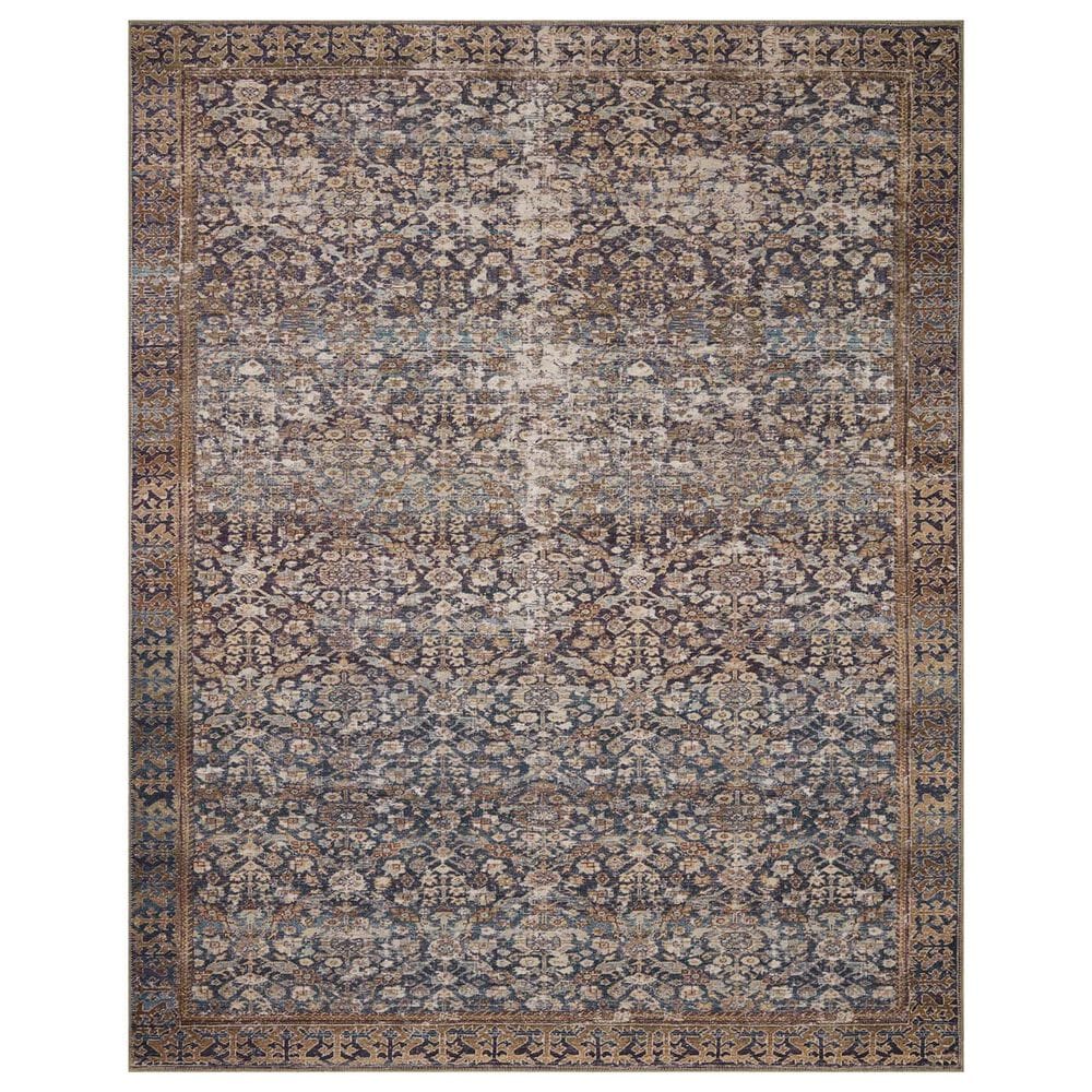 Amber Lewis x Loloi Georgie 10" x 14" Denim and Spice Area Rug, , large