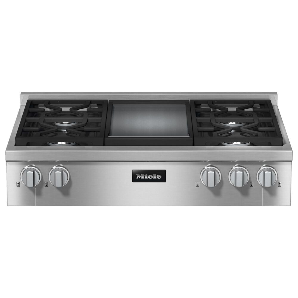 Miele 36" Gas Rangetop with 4 Burner in Stainless Steel, , large