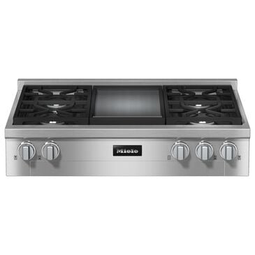 Miele 36" Gas Rangetop with 4 Burner in Stainless Steel, , large
