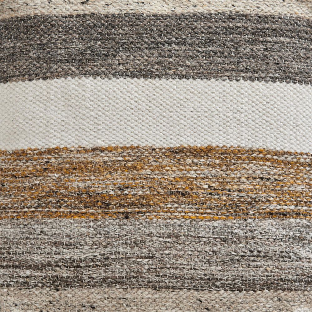 Ashley Josalind Pouf in White, Honey, Gray and Brown, , large