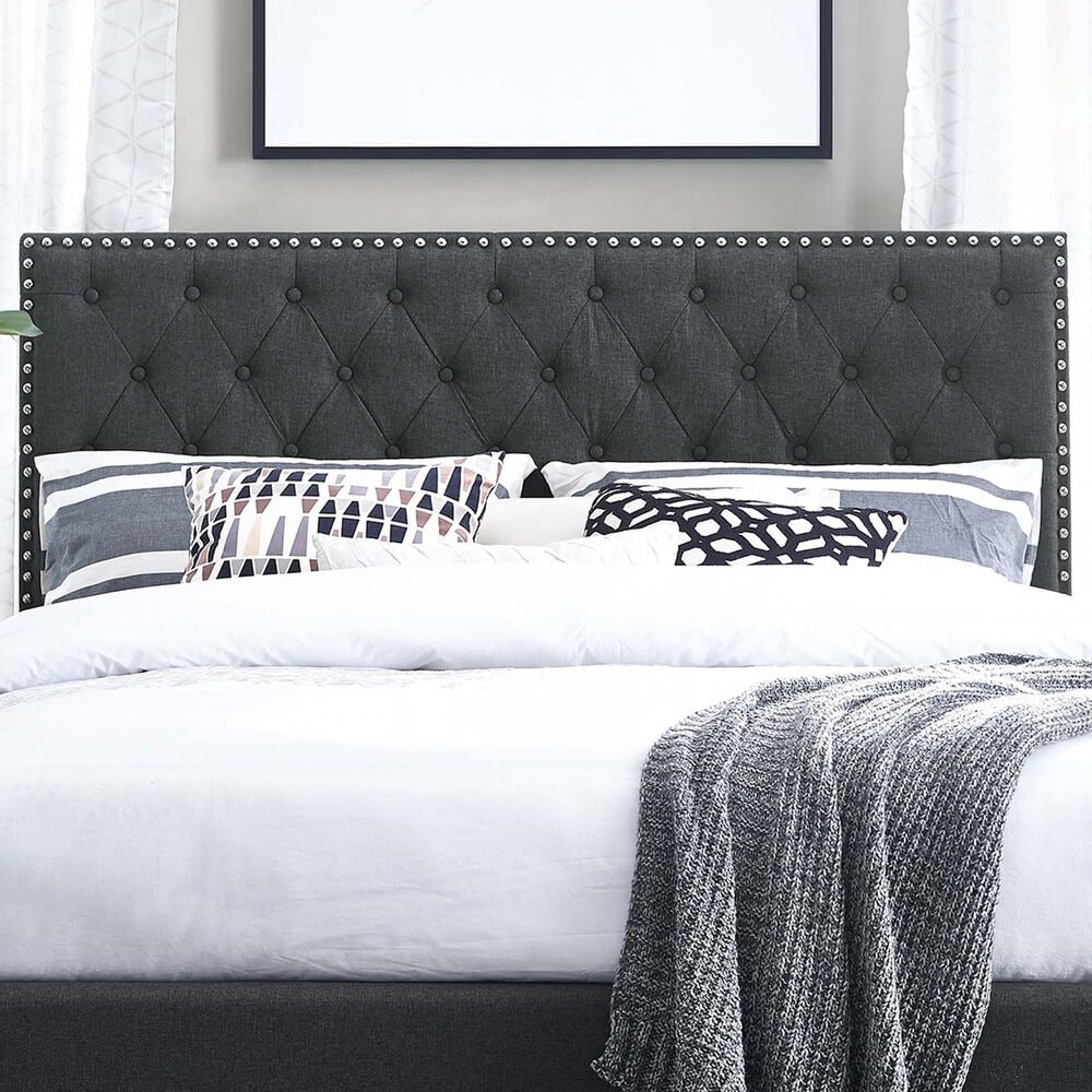 Modway Helena Upholstered Full/Queen Headboard in Gray, , large