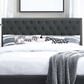 Modway Helena Upholstered Full/Queen Headboard in Gray, , large