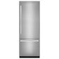 JennAir Noir 30" Refrigerator Panel Kit with Right Swing in Stainless Steel, , large