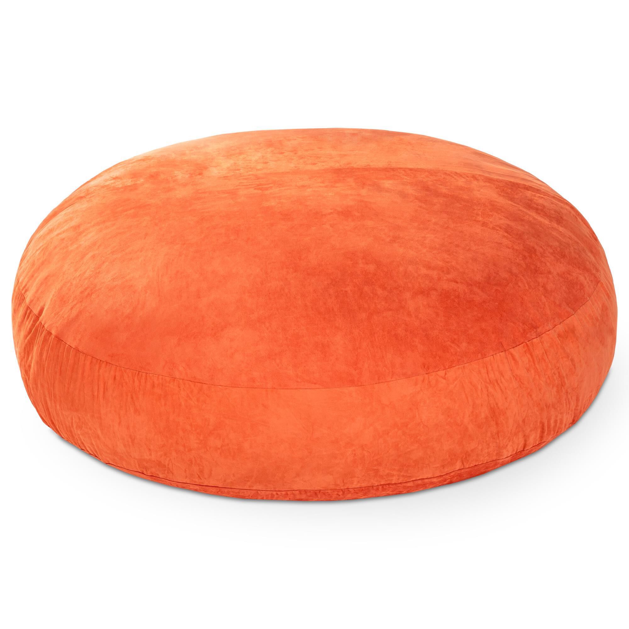 Jaxx 6' Cocoon Large Bean Bag Chair in Mandarin