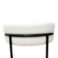 Hearth and Haven Side Chair with White Cushion in Black (Set of 2), , large