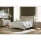 Vantage Mezzanine King Upholstered Wingback Bed with Dresser and Nightstand in Dove Gray, , large