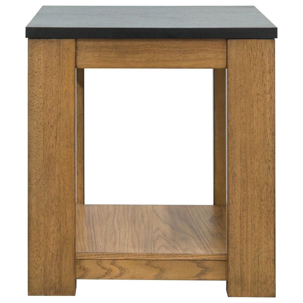 Ashley Quentina End Table in Natural and Black, , large