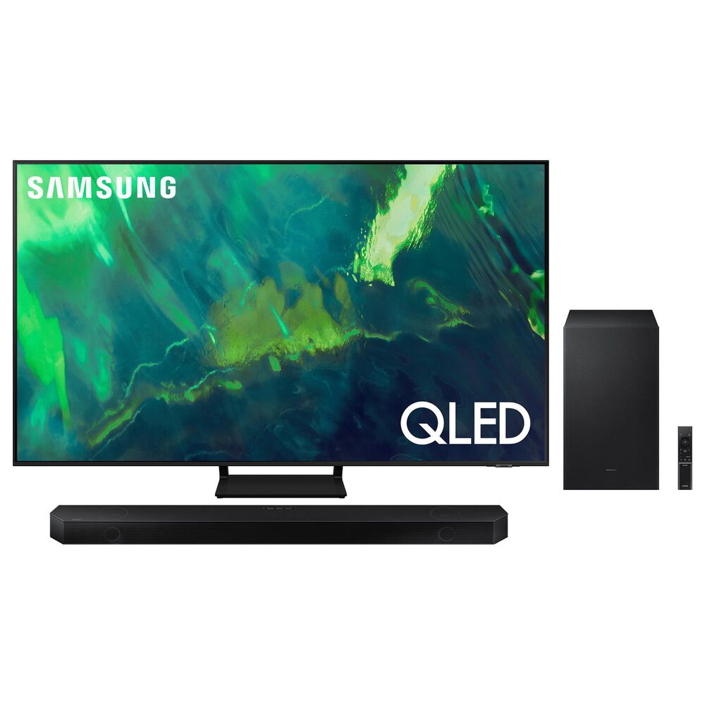 Samsung 85" Class Q70A 4K QLED HDR - Smart TV with 3.1.2 Channel Soundbar, , large