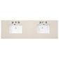 James Martin Vanities Brittany 72" Double Bathroom Vanity in Saddle Brown with 3 cm Eternal Marfil Quartz Top and Rectangle Sinks, , large