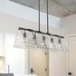 Golden Lighting Serenity 5-Light Linear Pendant in Matte Black, , large