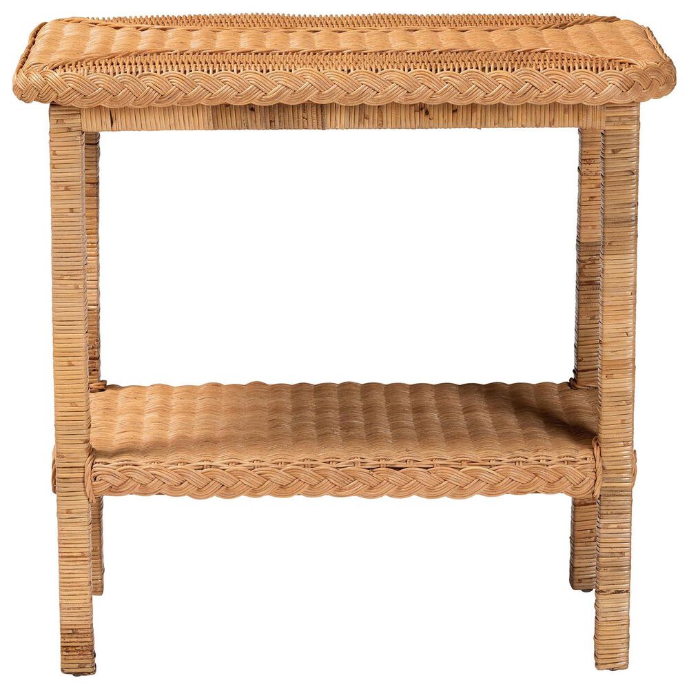 Baxton Studio Minahasa Side Table in Light Honey, , large