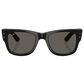 Rayban Glasses Mega Wayfarer Blacked Out Sunglasses with Ultra Black Lenses in Polished Black, , large