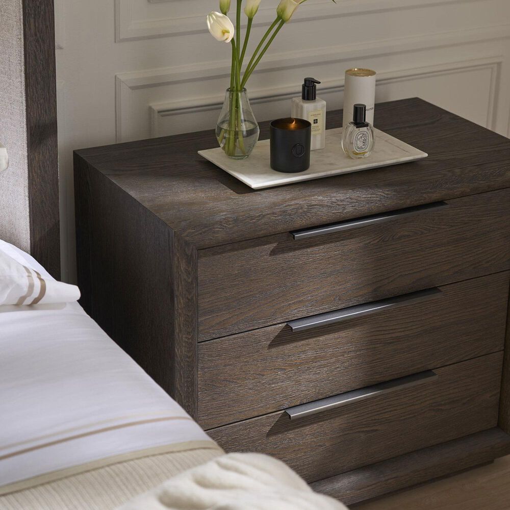 Furniture Worldwide 3-Drawer Plinth Nightstand in Sable, , large