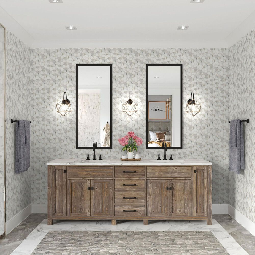 Dal-Tile Sublimity Daphne White Hypnotic 11&quot; x 12&quot; Marble Mosaic Sheet, , large