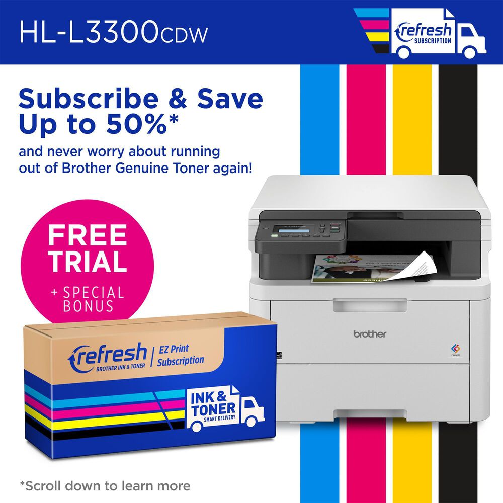 Brother HL-L3300CDW Wireless Digital Color Multi-Function Printer, , large