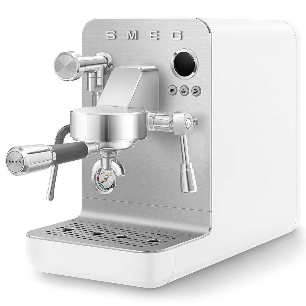 SMEG 57 Oz Espresso Coffee Machine in White, , large