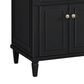 James Martin Vanities Lorelai 72" Double Vanity in Black Onyx with Single Hole 3 cm White Zeus Quartz Top & Backsplash, , large