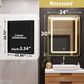 HOMLUX 24" x 30" Bathroom Medicine Cabinet with Mirror in Gold, , large