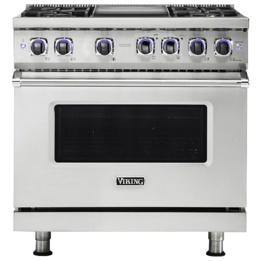 Viking Range 36" Dual Fuel Freestanding Range in Stainless Steel, , large