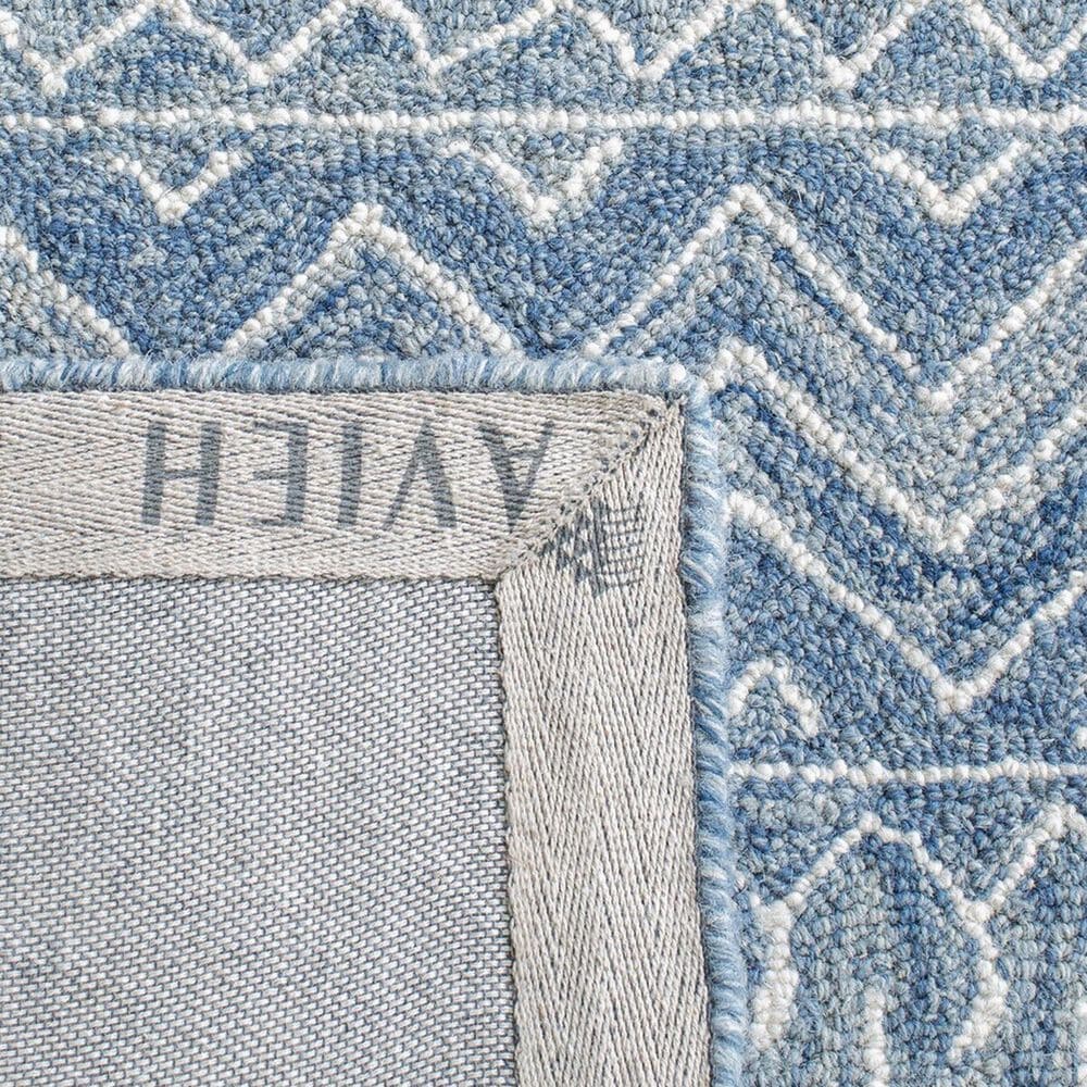 Safavieh Micro-Loop MLP502M 6&#39; x 9&#39; Blue and Ivory Area Rug, , large