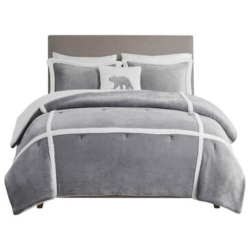 Hampton Park Orlen 3-Piece Twin Comforter Set in Grey, , large