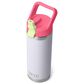 YETI Rambler 18 Oz Water Bottle with Color-Blocked Straw Cap in Mist, Pink and Grasshopper, , large