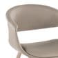 LumiSource Curvo Contemporary Upholstered Chair in Whitewashed Wood and Light Grey Faux Leather by LumiSource - Set of 2, , large