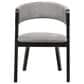 Blue River Venus and Rowan 5-Piece Dining Set with Gray Cushion in Black, , large
