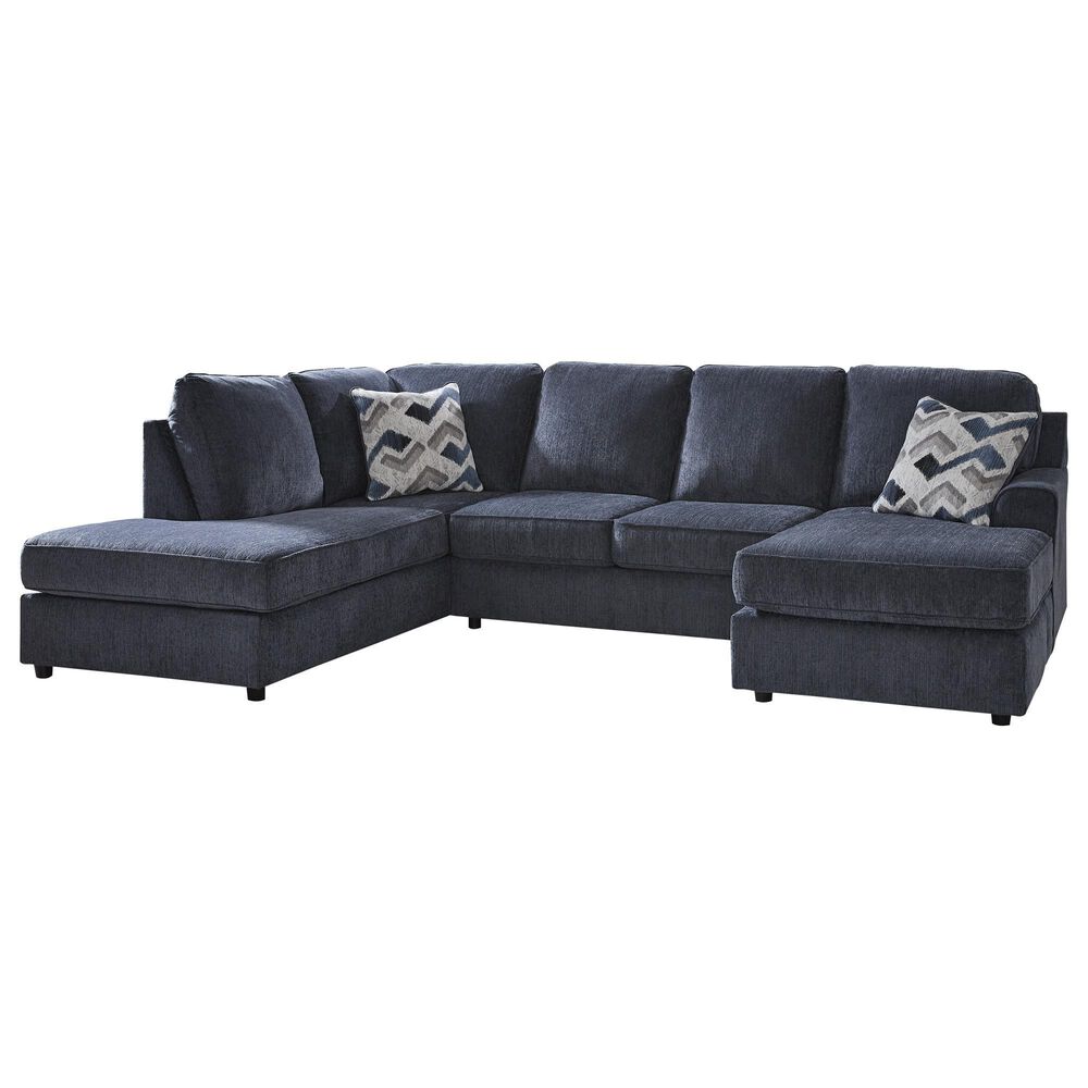 Ashley Maxon Place 2-Piece Right Facing Stationary Sectional in Navy, , large