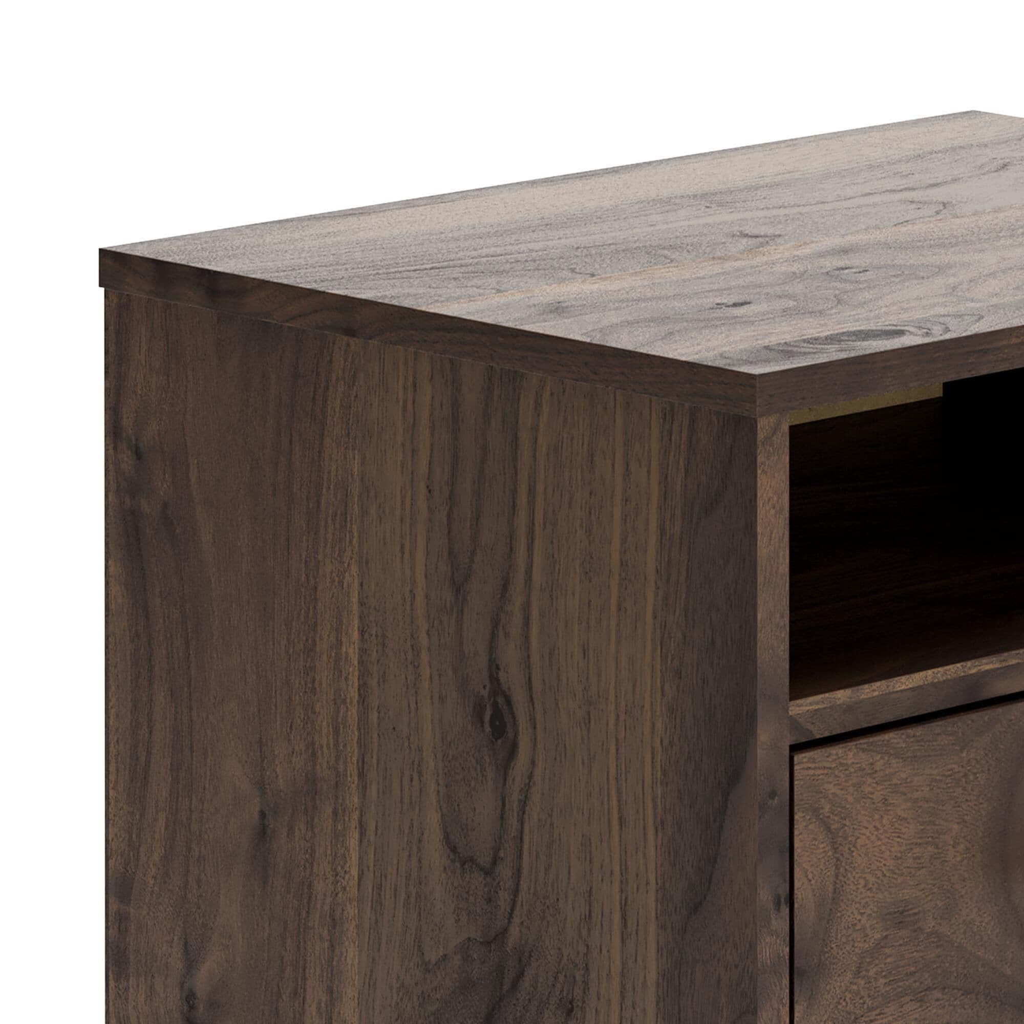 Ashley Calverson 1-Drawer Nightstand in Mocha