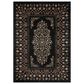 Rifle Paper Co Laurel Eleanor 5"3" x 7"8" Black Area Rug, , large