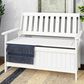 CorLiving Miramar Patio Storage Bench in White, , large