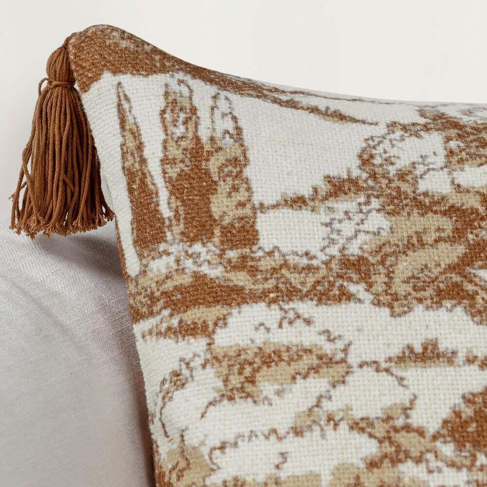 Classic Home Stonework 22&quot; Square Throw Pillow in Clay, , large